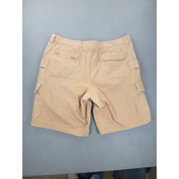 Duluth Trading Shorts Mens 48 Khaki Cargo Canvas Work Utility Pockets Heavy Duty - Picture 9 of 11